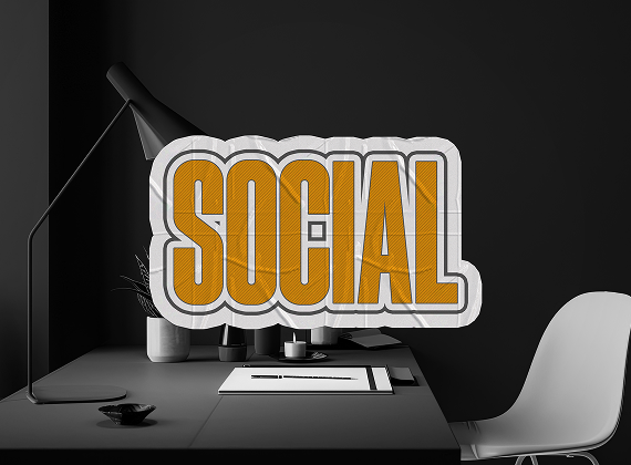 Social media design example